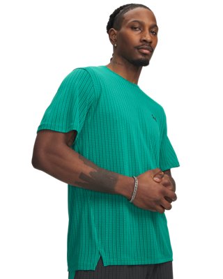 Haut à manches courtes Under Armour Tech™ Vent JacqUnder Armourrd pour homme Geode Vert / Ultimate Noir XS