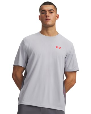 Under Armour Men's Gray Tech™ Utility Short Sleeve Mod / Racer Red S
