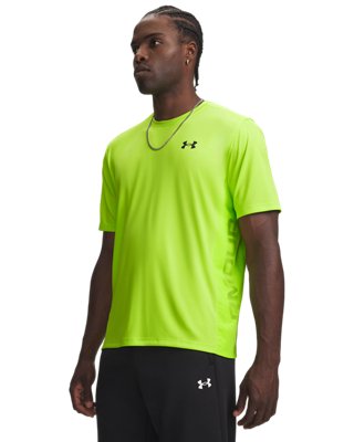 Haut à manches courtes Under Armour Tech™ Utility pour homme Vert Citrine / Noir S