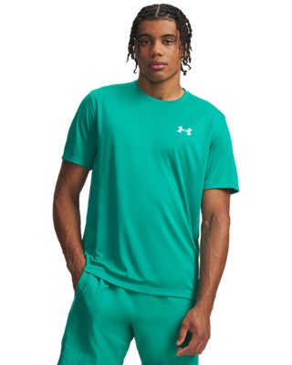 Haut à manches courtes Under Armour Tech™ Utility pour homme Geode Vert / Blanc S