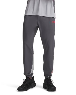 Under Armour Men's Gray Tech™ Utility Woven Pants Castlerock / Mod / Racer Red M