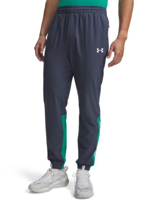 Pantalon Under Armour Tech™ Utility Woven pour homme Downpour Gris / Geode Vert / Blanc S