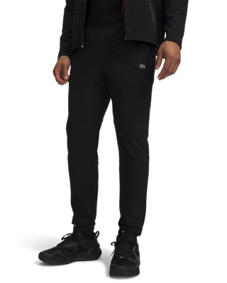Pantalon Under Armour Utility Woven Winterized pour homme Ultimate Noir / Ultimate Noir / Blanc 3XL