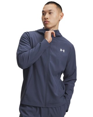 Veste Under Armour Tech™ Utility Woven pour homme Downpour Gris / Blanc S