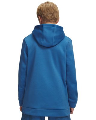 Худи Under Armour Armour Fleece® Embossed для мальчиков, цвет: Синий — фото 2