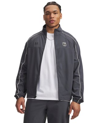 Under Armour Terrace Woven Jacke für Herren Ultimate Schwarz / Titan Grau / Ultimate Schwarz XXL