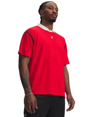 Maillot à manches courtes Under Armour Terrace pour homme Rouge / Rouge M