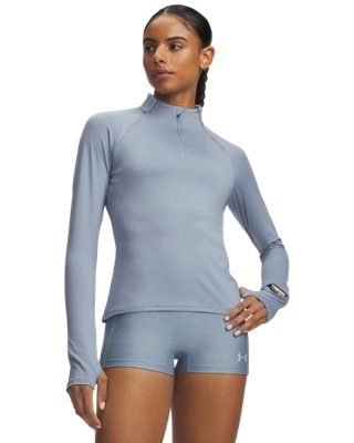 Haut ½ zip Under Armour Velociti pour femme Bleu Wind / réfléchissant M