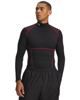 Baselayer de compression à col montant et manches longues ColdGear® Elite pour homme Ultimate Noir / Rouge / réfléchissant XXL