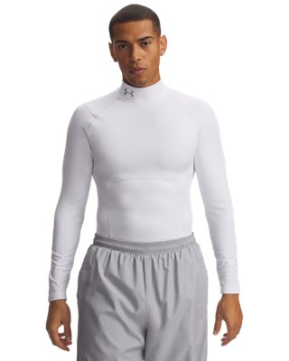 Baselayer de compression à col montant et manches longues ColdGear® Elite pour homme Blanc / Halo Gris / réfléchissant 3XL