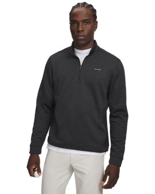 Haut ½ zip Under Armour SweaterFleece Hybrid pour homme Noir / Noir M