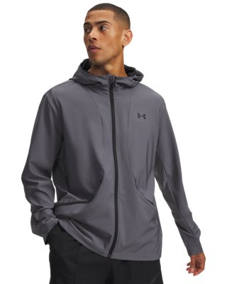Under Armour Men's Gray Unstoppable Woven Jacket Castlerock / Black Xxl