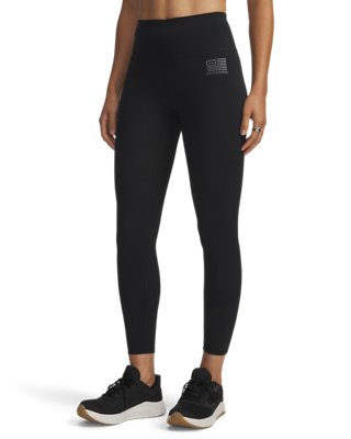 Женские леггинсы Under Armour UA Freedom Motion Ankle, цвет: Чёрный / Тёмно-серый — фото 1