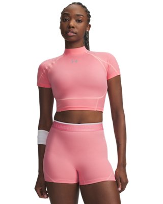 HeatGear® Elite Women's Crop Mock Short Sleeve | Under Armour