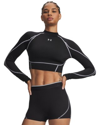 HeatGear® NEOLAST Women's Crop Mock Long Sleeve