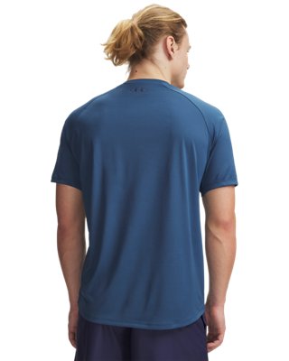 Мужской топ Under Armour UA Tech™ Short Sleeve, цвет: Синий — фото 2