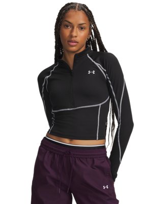 Haut ½ zip ColdGear® Elite pour femme Ultimate Noir / réfléchissant S