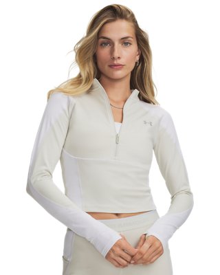 Haut ½ zip ColdGear® Elite pour femme Summit Blanc / réfléchissant M
