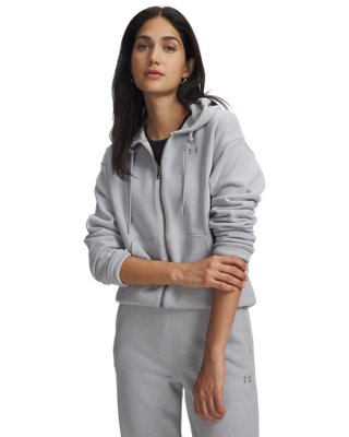 Under Armour  Icon Heavyweight Terry Women's Full Zip Mod Gray Light Heather / Mod Gray XXL