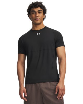 Haut ajusté à manches courtes HeatGear® Elite pour homme Ultimate Noir / Ultimate Noir / réfléchissant 3XL