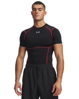 Haut de compression à manches courtes HeatGear® Elite pour homme Ultimate Noir / Rouge / réfléchissant M