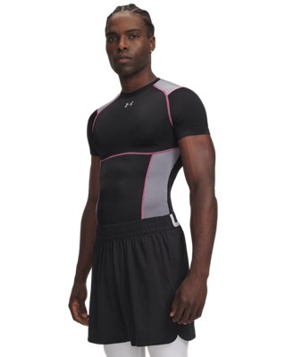 Haut de compression à manches courtes HeatGear® Elite pour homme Ultimate Noir / Titan Gris / réfléchissant M