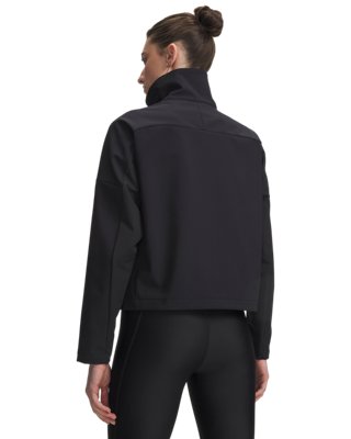 Женская куртка Under Armour UA Shield, цвет: Чёрный / Белый — фото 2