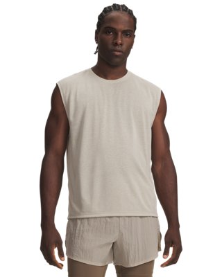 Haut sans manches Under Armour HB Run Aeris pour homme Highland Buff / réfléchissant S