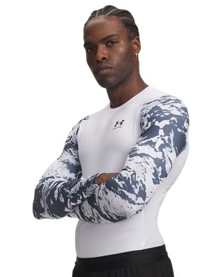 HeatGear® Compression Colorblock Men's Long Sleeve | Under Armour