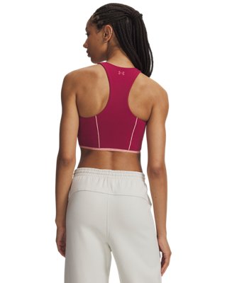 Женский топ Under Armour UA Meridian Mesh, цвет: Бордово-красный / Розовый — фото 2