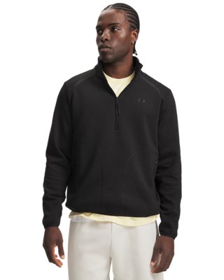 Under Armour Men's Black Unstoppable Fleece ½ Zip Ultimate / Xl