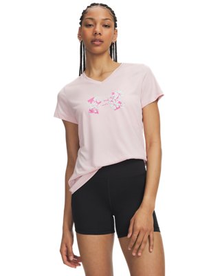 UA Tech Twist Floral Graphic Women's Short Sleeve