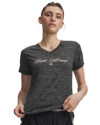 UA Tech Twist Graphic Women's V-Neck Short Sleeve