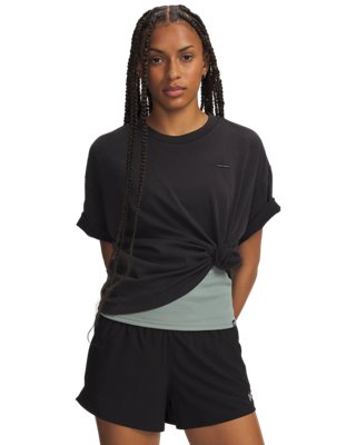 Женские топы Under Armour UA Heavyweight Wash Wordmark Boxy Women's Short Sleeve