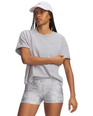 UA Heavyweight Wash Wordmark Boxy Women's Short Sleeve
