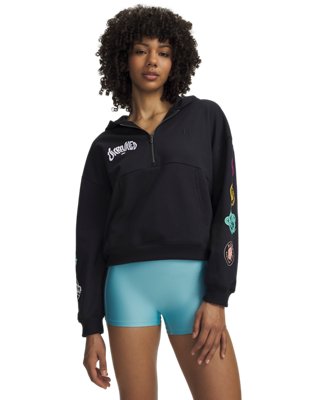 UA x R21 x Unrivaled Logos Women’s ½ Zip Hoodie from Under Armour - $63.97
