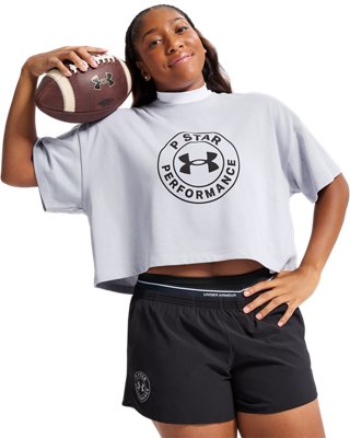 UA x P-Star Performance Women's Oversized Crop T-Shirt
