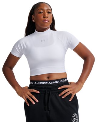 UA x P-Star Performance HeatGear® Women's Crop Mock Short Sleeve
