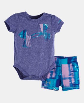 Girls’ Newborn UA Paint Plaid Bodysuit EXTRA 25% OFF ALREADY INCLUDED 1 Color $20.24