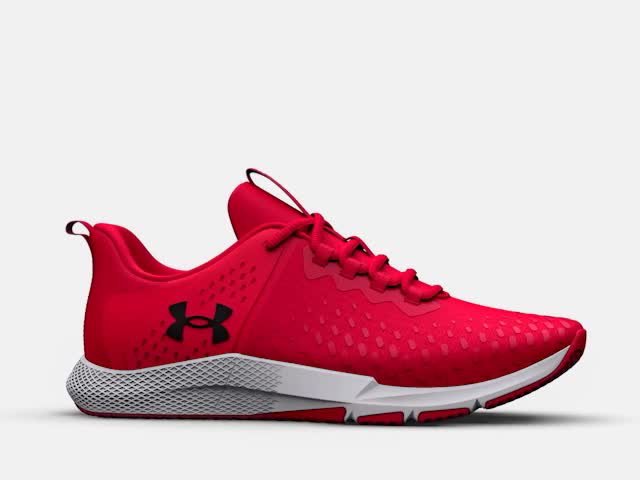 Under Armour Charged Engage Red Training Men\'s Shoe Size 8 #557 Under Armour Charged Edge Black Red for sale | eBay main image 4