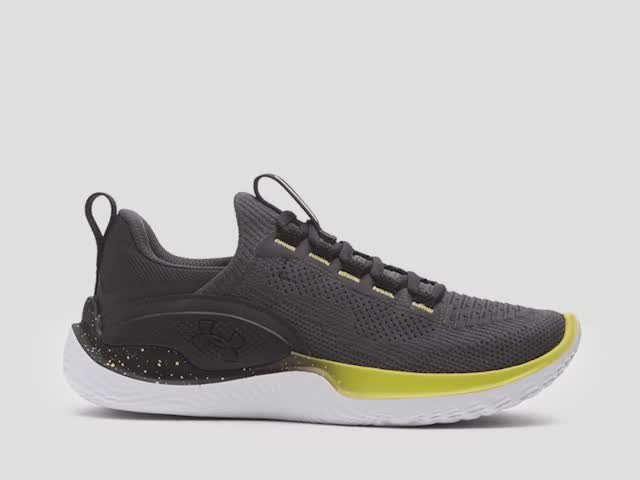 Under Armour Athletic Shoes Yellow and Gray‎ Dynamic Design Under Armour Flow Dynamic Sneakers - Yellow | Editorialist main image 4
