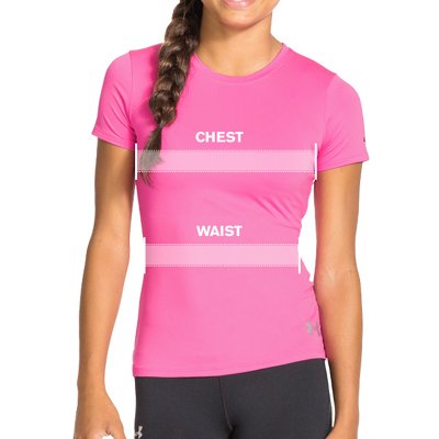 under armour youth sports bra size chart